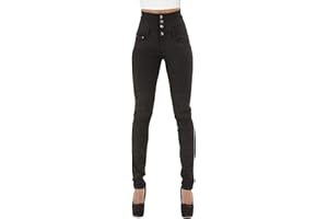 HORMTAER Damen Jeans High Waist Stretch Denim Jeanshosen für Damen Skinny Slim Fit Röhrenjeans Bleistiftjean Lässige Pant Strecken Schlank Stylische Hosen