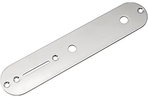 Musiclily 32mm Plaque de Contrôle Telecaster pour Guitare électrique Fender Tele, Chrome