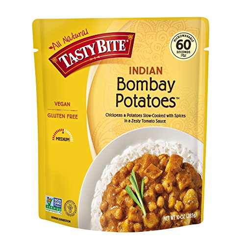 Tasty Bite Bombay Potatoes Heat & Eat Entree, 10 Ounce Pouches (Pack of 6)