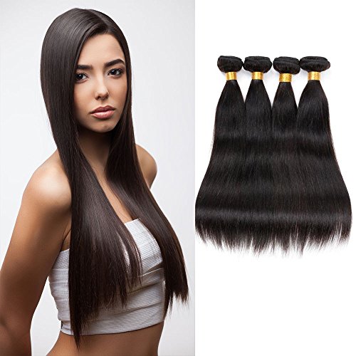 morningsilkwig grado 6 A Tessitura naturali Bresilien capelli vergini Straight capelli umani Weave 50 grammo P. Bundle