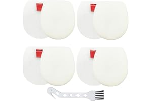 QAQGEAR 4 waschbare & Wiederverwendbare Filter Set für Shark IC300 IZ251UK IZ201UK IZ202SM IZ201ME IZ102 für kabellose Shark-Staubsauger mit Reinigungsbürste