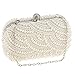 Produktbild MagiDeal Damen Handtasche Abendtasche Clutch Abend Party Brauttasche Shouler Beutel Der Braut Prom Handtasche mit Künstliche Perlen