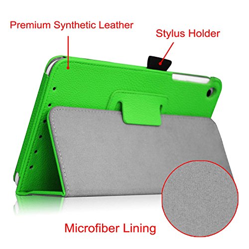Fintie Asus ME181CX Folio Hülle Case – Slim Fit Schutzhülle Cover Tasche Etui für Asus ME181CX ProSieben Entertainment Pad 20,3 cm(8 Zoll) Tablet-PC (Asus MeMO Pad 8 ME181C), Grün - 4