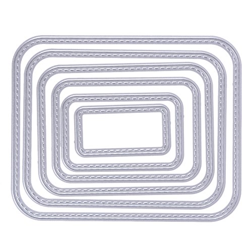 Amazingdeal365 6PCS Metall Form Stanzschablonen Schablonen Schneiden DIY Dekor Sammelalbum Karten Buchzeichen Lesezeichen als Geschenk für Freunde Geburtstag Kinder,Kindergarten Hobby Schule Handarbeit Unterricht usw. Ein tolles Geschenk!