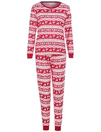 Pijamas de Navidad a juego para toda la familia zycShang Camiseta Tops Blusa Pantalones Pijama Navidad Set