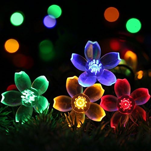 Protea 7 Meters Solar String Lights with 50 Warm White LED Lights for Wedding, Party, Christmas Decoration, ( Energy Rated A + + +) LED Outdoor String Lights Solor Battery Operated - multicoloured