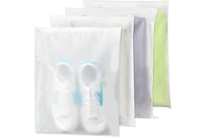 CIOKIT 40Pcs Reusable Ziplock Bags - 30 X 40CM Ziplock Bags Plastic Hospital Bag Maternity Essentials, Travel Clothes Bags Waterproof Frosted Packing Storage Bags for Clothes Shoe, Travel essentials