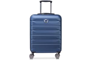 DELSEY PARIS - AIR Armour - Valise Cabine Rigide Slim - 55x40x20 cm - 34 litres - S - Bleu Nuit
