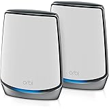 NETGEAR Système Orbi Mesh WiFi 6 Tri Band (RBK852), Pack de 2, Routeur WiFi 6 AX6000 (6 Gbit/s), Couverture WiFi Mesh Ultra P