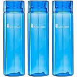 Solimo Water Bottle, 1000 ml, Set of 3, Blue
