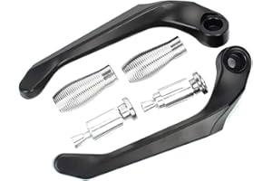 Motorrad Lenker Schutz, Asudaro 1 Paar Motorrad Bremshebel Lenker Schutz Aluminium Universal Motorrad Bremse Kupplungshebel Schutz Lever Guard für Motorrad, Roller, Elektroautos, Mountainbikes,Titan