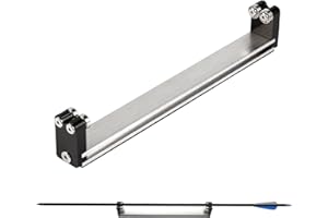 AFOLOREET Arrow Spinner Tester Arrow Squaring Device for Shaft Straightness, Vane Tuning, 11.8 Inch Aluminum Construction Arrow Straightness Detector Tool,No Assembly Required