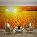 Produktbild Rureng Benutzerdefinierte Größe Foto Benutzerdefinierte Landschaft Wandmalerei Tapete Tv Hintergrund Sofa Schlafzimmer Wohnzimmer Tapete Sonnenuntergang Stroh Wandbild-400X280Cm