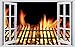 Produktbild Grill Grillrost Feuer Wandtattoo Wandsticker Wandaufkleber F0761 Größe 40 cm x 60 cm