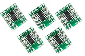 icstore ICMs PAM 8403/ PAM8403 Mini Digital Amplifier Board/kit, 3W+3W, Audio board with 2 Speaker Stereo Output, 5V dc Input - pack of 5pcs