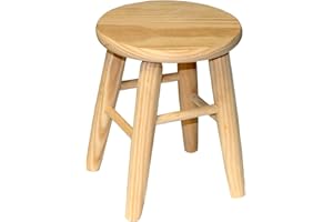 ARTEMA Taburete de madera natural 33 x 22 x 22 cm