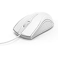 Hama Computermaus mit Kabel (Maus mit 3 Tasten für PC, Laptop und Notebook, geeignet für Rechts- und Linkshänder, 1000 dpi, B