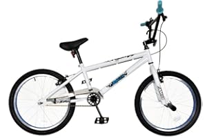 XN-13 20" Kids Freestyle BMX Bike Single Speed, 25-9t, 2x Stunt Pegs - White