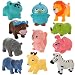 Magideal Cartoon Mini Rubber Forest Animal Bath Time Toy Kid Set of 11 Pcs Colorful RS.810.00