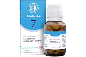 ‎DHU DHU Schüßler-Salz Nr. 7 Magnesium phosphoricum D6 – Das Mineralsalz der Muskeln und Nerven – das Original – umweltfreundlich im Arzneiglas, 200 St. Tabletten