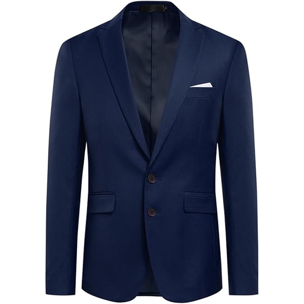 Leichte Sommer-Anzugjacke Herren Slim Fit - Business Blazer Mit Stehkragen