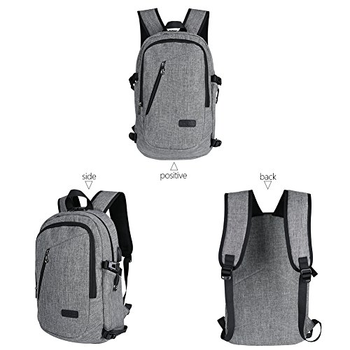 Anti Diebstahl Wasserdicht Polyester Laptop-Rucksack Mit USB Aufladung Port und Schloss Passt Unter 15 6 Zoll Laptop Business Travel University Comp reviews Anti Diebstahl Wasserdicht Polyester Laptop-Rucksack Mit USB Aufladung Port und Schloss Passt Unter 15 6 Zoll Laptop Business Travel University Comp
