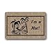 Produktbild qicaiyang Evergreen Fashion Welcome Palm Tree Machine-Washable Durable Doormat Heat-Resistant Door Mat Gate Pad Rug 30"(L) x 18"(W) (Big Size)