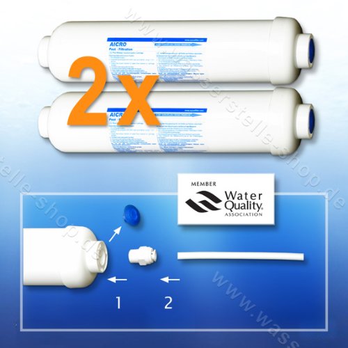 2 x Wasserfilter fr Khlschrank Samsung Side by Side Aic