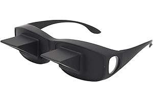 ANNADUE Lunettes Paresseuses à Réflexion Horizontale, Allongées pour Jouer aux Téléphones Portables, Regarder la Télévision, Lunettes Horizontales Réfractives HD, Prisme HD à Angle de