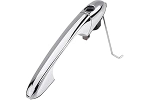ANBOO Left Handle Fit for Fiat 500 Passenger Side Door Handle Replacement - Chrome Door Handle Direct Fit Part Numbers 735592026 and 73545876 for Enhanced Durability and Seamless Installation.