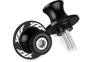TREONK M6 Ständeraufnahme - Montageständer Adaptr Motorrad Prismabuchsen Bobbins Kompatible für YZF R1 R3 R6 R6S R25 R125 600R YZFR7 YZFR6