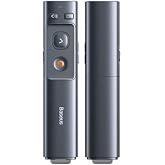 Baseus Orange Dot Kablosuz Sunum Kalemi (Lazer), Gri