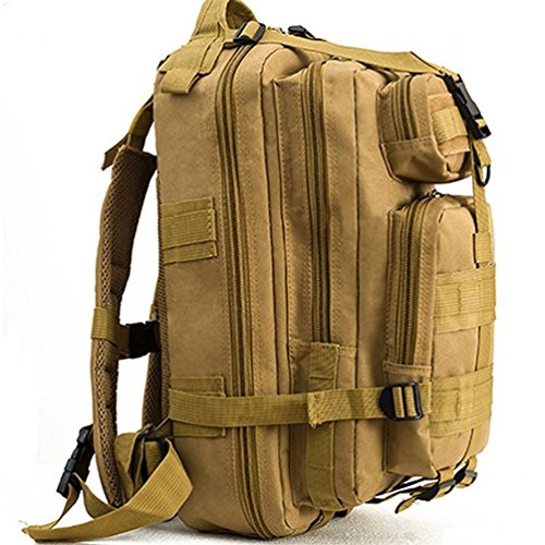 hmilydyk Tactical MOLLE Rucksack army Patrol 3P Military Sport Tasche für Camping Wandern Trekking wasserdicht 25L hautfarben