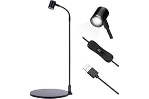 OLTRAMAN LED Plants Aquarium Beleuchtung, 3 W, USB-betriebene Aquarium-Pflanzenlampe mit schwarzer Basisplatte für 360 Betta-Fischschalen, Topfpflanzen, Sukkulenten, Miniaturlandschaft