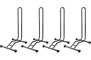 4 x Wellgro® bicycle stand, steel, secure stand, colour: black
