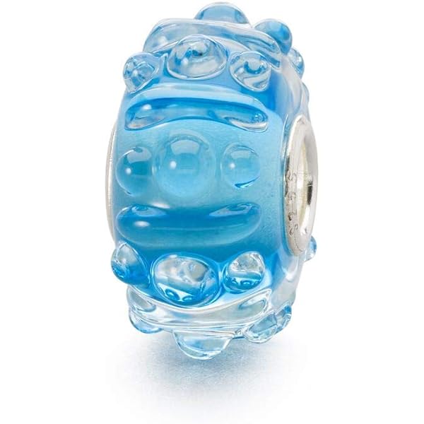 Trollbeads Breeze Of Rose TGLBE-20117 – Charm In Vetro Soffiato, Colore Rosa, Per Bracciali Trollbeads