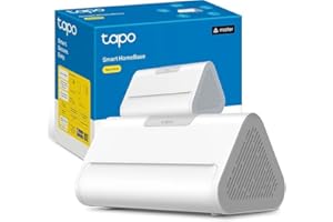 Tapo H500 Hub intelligent pour la maison, alarme intégrée, connectez 16 caméras et 64 capteurs, stockage local intégré de 16 Go + disque dur/SSD extensible de 16 To, détection IA avancée, sortie HDMI