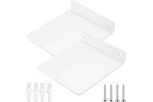 2-pack små vita vägghyllor, mini vita flytande hyllor för väggar, vit hylla för barnrum, bokhylledekoration för kök, badrum