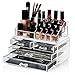 Produktbild HBF Spitzenqualität Transparent Acryl Make up Organizer Stifthalter Kosmetik Etui Schminktisch Badezimmer. Aufbewahrung Schubladenbox Multifunktionale Lippenstiftständer. Schmuck Kosmetikablage Box aus Acrylglas für Damen (6)
