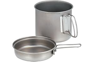 Snow Peak Trek - Pentola giapponese in titanio, ultraleggero e compatto, per viaggi e campeggio, prodotto in Giappone