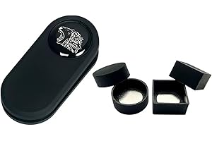 Sinsilvie Professional Chalk Holder,Magnetic Billiard Pool Cue Snooker Chalk Holder,Silent Durable Carrying Billiards Accessories