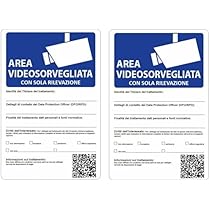 Cartello AREA VIDEOSORVEGLIATA Forex 297x210 Mm - Conforme GDPR, Made In Italy - Foto 3