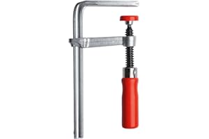 BESSEY Ganzstahl-Tischzwinge GTR12, Spannweite 120 mm Ausladung 60 mm, zum Fixieren von Führungsschienen der Marken Festool, Protool, Metabo, Makita, Hitachi/Hikoki, Gewicht 0,30 Kg