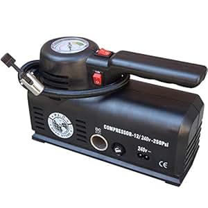 240v mains car tyre inflator pump