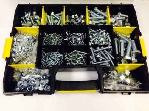 Assorted Metric Hex Bolt and Nyloc Nut Kit M4-M16 Grade 8.8 High Tensile 1635 piece