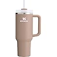 Stanley Quencher H2.0 Tumbler with Handle and Straw 40 oz | Flowstate 3-Position Lid | Cup Holder Compatible for Travel | Insulated Stainless Steel Cup | BPA-Free | Almond Rose