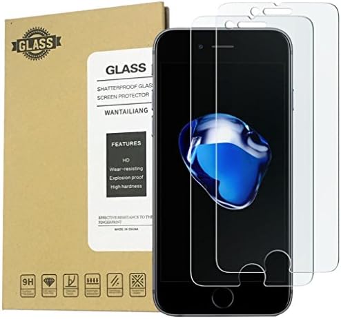 iSkyline iPhone 6 7 Tempered Glass Screen Protector for Apple iPhone 7/7Plus, iPhone 6S Plus, iPhone 6/6S 2016 (2-Pack) (For iphone 7)