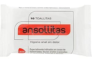Ansollitas Higiene anal sin dolor, 10 toallitas