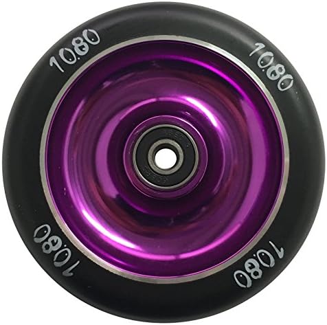 Ten Eighty 100mm Solid Core Stunt Scooter Wheel - Purple/Black
