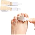 Aston Andia 2PCS Toe Thumb Straightener Soft and Comfortable Toe Separator for Women Leg Finger Support Band for Crooked Toes and Hammer Toes